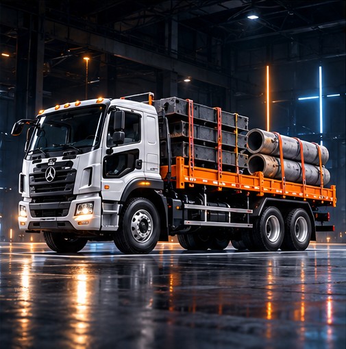 Ilustrasi varian truk flatbed